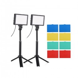 Kit Led ER-120 Com Tripé Ajustável Usb 5600k