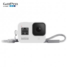 Capa Silicone Sleeve GoPro Hero 8 Black + Cordão Layard - Branco