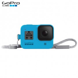 Capa Silicone Sleeve GoPro Hero 8 Black + Cordão Layard - Azul