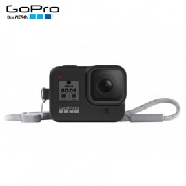 Capa Silicone Sleeve GoPro Hero 8 Black + Cordão Layard - Preto