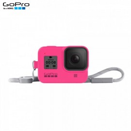 Capa Silicone Sleeve GoPro Hero 8 Black + Cordão Layard - Rosa