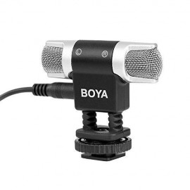 microfone Boya By-mm3 Condensador Para camera fotografica e smartphone