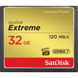 Cartão Compact Flash (CF) Sandisk 32gb Extreme 120MB